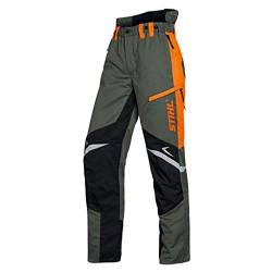 Stihl 00883420548 Bundhose mit Schnittschutz olivgrün/orange/schwarz 48 von Stihl