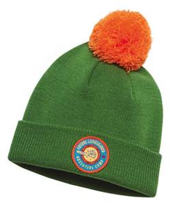 Stihl 4204400002 Beanie Strickmütze Adventure Grün mit orangener Bommel von Stihl