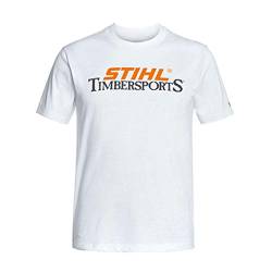 Stihl 4640021248 T-Shirt Timbersports weiß 100% Baumwolle alle Größen (S) von Stihl