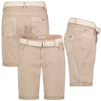 Stitch & Soul Bermudas Damen Short Bermuda kurze Hose Sommer Chino Stoff Hose mit Gürtel von Stitch & Soul