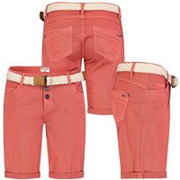 Stitch & Soul Bermudas Damen Short Bermuda kurze Hose Sommer Chino Stoff Hose mit Gürtel von Stitch & Soul