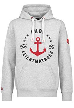 Stitch & Soul Herren Hoodie maritim Light-Grey L von Stitch & Soul