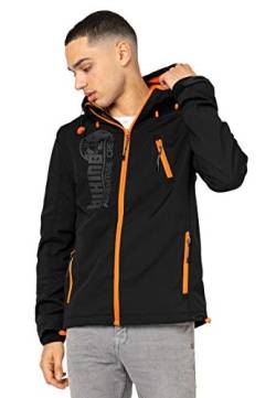 Stitch & Soul Herren Outdoor Softshell-Jacke wasserabweisend black XXL von Stitch & Soul