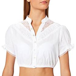 Stockerpoint Damen Bluse B-4020 Trachtenbluse, Weiß (Weiss Weiss), 38 von Stockerpoint