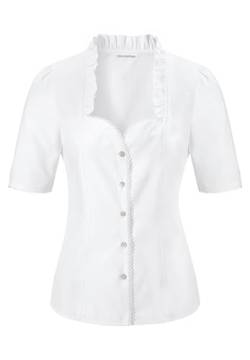 Stockerpoint Damen Bluse Clarissa Trachtenbluse, Weiß (Weiss Weiss), (Herstellergröße: 34) von Stockerpoint