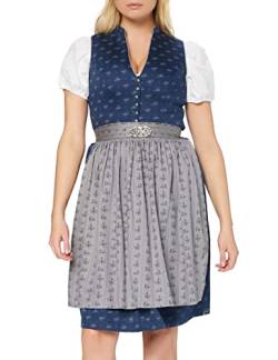 Stockerpoint Damen Dirndl Amalie2 Kleid für besondere Anlässe, dunkelblau-grau, 46 von Stockerpoint