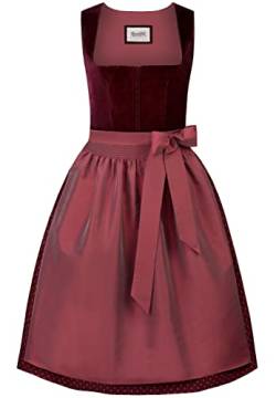 Stockerpoint Damen Dirndl Aurora Kleid für besondere Anlässe, Bordeaux, 48 von Stockerpoint