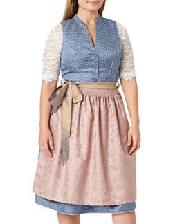 Stockerpoint Damen Dirndl Melinda Kleid für besondere Anlässe, blau-Taupe, 44 von Stockerpoint