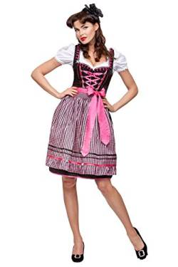 Stockerpoint Midi Dirndl "Geo" pink inkl. Schürze Gr. 36 von Stockerpoint