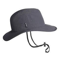 Stöhr Visor Hat Grau - Schnelltrocknender atmungsaktiver Outdoor Hut, Größe L/XL - Farbe Anthrazit von Stöhr