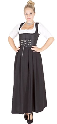 Stoiber 13139 Gastro Waschdirndl schwarz 95er länge Size 38 von Stoiber