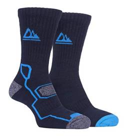 Storm Bloc - 2er Pack Herren Bambus Funktionssocken Atmungsaktiv für Wandern | Wandersocken Trekkingsocken Socken für Sommer (Navy blau, 39-45) von Storm Bloc