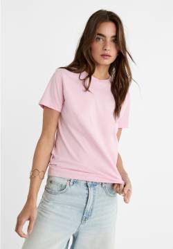 Stradivarius Basic T-Shirt  Pastellrosa L von Stradivarius