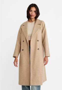 Stradivarius Weicher Trenchcoat  Braun L von Stradivarius