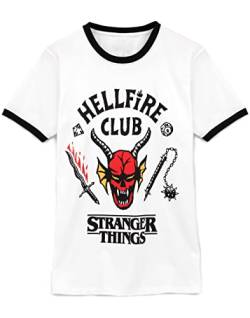 Fremde Things Hellfire Club T-Shirt Erwachsene Männer Frauen Hawkins Outfit XXL von Stranger Things