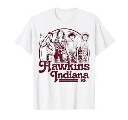 Netflix Stranger Things Hawkins Indiana Group Shot 1985 T-Shirt von Stranger Things