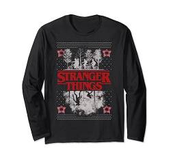 Netflix Stranger Things Weihnachten Ugly Sweater Style Langarmshirt von Stranger Things