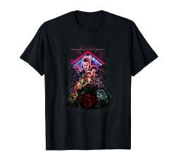 Stranger Things 3 Characters At Starcourt Mall Neon Vintage T-Shirt von Stranger Things