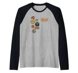 Stranger Things 4 Patched Logos Raglan von Stranger Things