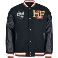 Stranger Things Collegejacke - Hellfire Club - S bis XXL - für Männer - Größe L - schwarz  - EMP exklusives Merchandise! von Stranger Things