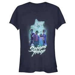 Stranger Things Damen Scoops Troop Short Sleeve T-shirt, Marineblau, XXL von Stranger Things