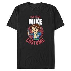 Stranger Things Herren Mike Costume Short Sleeve T-shirt, Schwarz, XL von Stranger Things