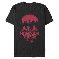 Stranger Things Herren Simple Poster Short Sleeve T-shirt, Schwarz, S von Stranger Things