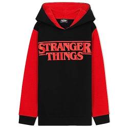 Stranger Things Hoodie Teenager Mädchen Kapuzenpullover für Mädchen von 9-15 Jahre Hoodie Jungen Teenager (11-12 Jahre, Schwarz/Rot) von Stranger Things