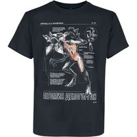 Stranger Things T-Shirt - Anatomy Of A Demogorgon - S bis XXL - für Männer - Größe L - schwarz  - Lizenzierter Fanartikel von Stranger Things