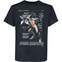 Stranger Things T-Shirt - Anatomy Of A Demogorgon - S bis XXL - für Männer - Größe M - schwarz  - Lizenzierter Fanartikel von Stranger Things