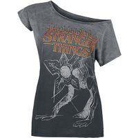 Stranger Things T-Shirt - Fire Logo - S bis XL - für Damen - Größe M - grau  - EMP exklusives Merchandise! von Stranger Things