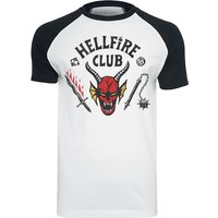 Stranger Things T-Shirt - Hellfire Club - S bis 3XL - für Männer - Größe 3XL - weiß/schwarz  - EMP exklusives Merchandise! von Stranger Things