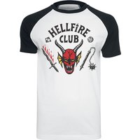 Stranger Things T-Shirt - Hellfire Club - S bis 3XL - für Männer - Größe M - weiß/schwarz  - EMP exklusives Merchandise! von Stranger Things