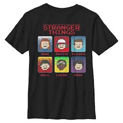 Stranger Things Unisex Kinder 8 Bit Stranger Short Sleeve T-shirt, Schwarz, Einheitsgröße von Stranger Things