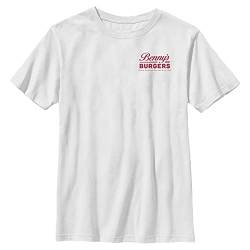 Stranger Things Unisex Kinder Benny's Burgers Short Sleeve T-shirt, Weiß, Einheitsgröße von Stranger Things