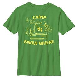 Stranger Things Unisex Kinder Camp Know Where Short Sleeve T-shirt, Kelly Green, Einheitsgröße von Stranger Things