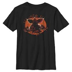 Stranger Things Unisex Kinder Cold Monster Short Sleeve T-shirt, Schwarz, Einheitsgröße von Stranger Things