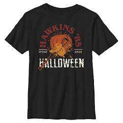 Stranger Things Unisex Kinder Halloween '85 Short Sleeve T-shirt, Schwarz, Einheitsgröße von Stranger Things