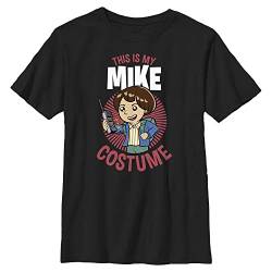 Stranger Things Unisex Kinder Mike Costume Short Sleeve T-shirt, Schwarz, Einheitsgröße von Stranger Things