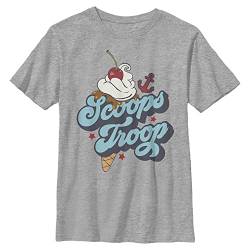 Stranger Things Unisex Kinder Scoops Troops Short Sleeve T-shirt, Heather Grey, Einheitsgröße von Stranger Things
