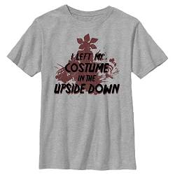 Stranger Things Unisex Kinder Upside Down Costume Short Sleeve T-shirt, Heather Grey, Einheitsgröße von Stranger Things