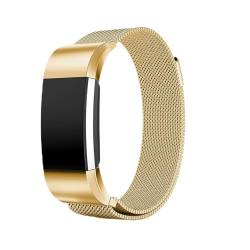Strap-it Milanese Gold - Passend für Fitbit Charge 2 - Armband für Smartwatch - Ersatzarmband Edelstahl - für Damen und Herren - Zubehör passend für Fitbit Charge 2 von Strap-it