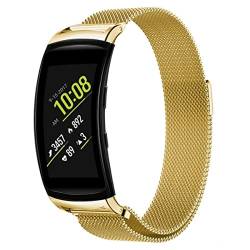 Strap-it Milanese Gold - Passend für Samsung Gear Fit - Armband für Smartwatch - Ersatzarmband Edelstahl - für Damen und Herren - Zubehör passend für Samsung Gear Fit von Strap-it