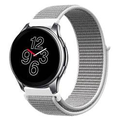 Strap-it Nylonarmband Grau - Passend für OnePlus Watch - Armband für Smartwatch - Ersatzarmband von Strap-it
