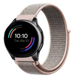 Strap-it Nylonarmband Rosa - Passend für OnePlus Watch - Armband für Smartwatch - Ersatzarmband von Strap-it