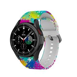 Strap-it Painted Mehrfarbig - Passend für Samsung Galaxy Watch 4 classic - 46mm - Armband für Smartwatch - Ersatzarmband von Strap-it