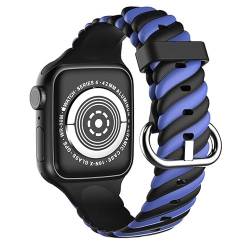 Strap-it Silikonarmband Blau - Passend für Apple Watch Ultra - Armband für Smartwatch - Ersatzarmband - 49mm von Strap-it