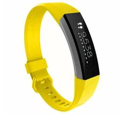 Strap-it Silikonarmband Gelb - Passend für Fitbit Alta - Armband für Smartwatch - Ersatzarmband von Strap-it