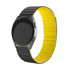 Strap-it Silikonarmband Gelb - Passend für Honor Magic Watch 2-46mm - Armband für Smartwatch - Ersatzarmband von Strap-it
