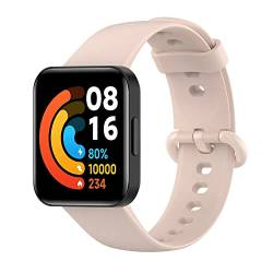 Strap-it Silikonarmband Rosa - Passend für Redmi Watch 2 (Lite) - Armband für Smartwatch - Ersatzarmband von Strap-it